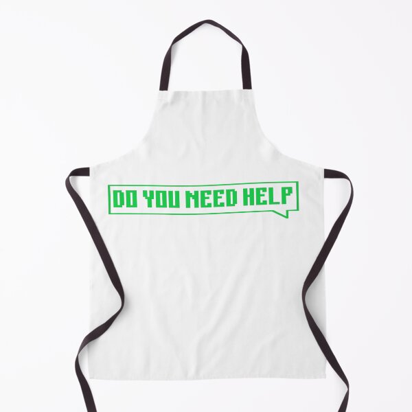 Item preview, DO YOU NEED HELP - green designed and sold by Univers Gifts.