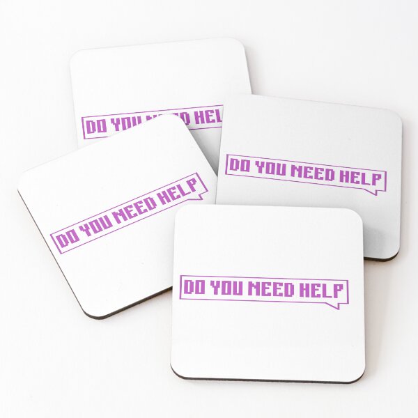 Item preview, DO YOU NEED HELP - purple designed and sold by Univers Gifts.