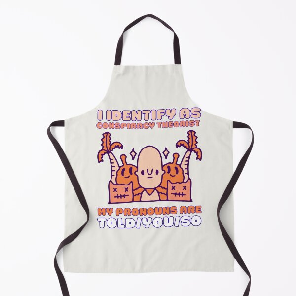 Item preview, I Identify As A Conspiracy Theorist My Pronouns Are Told You So Kawaii Ufo Design designed and sold by CandyDroidMerch.