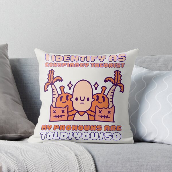 Item preview, I Identify As A Conspiracy Theorist My Pronouns Are Told You So Kawaii Ufo Design designed and sold by CandyDroidMerch.