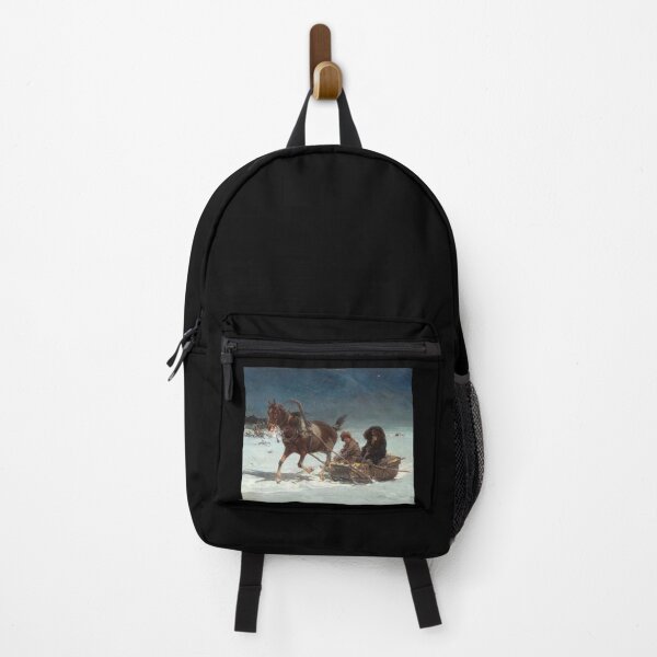 Item preview, Winter scenery - Sanna by night by Alfred Wierusz-Kowalski designed and sold by AR-shop.