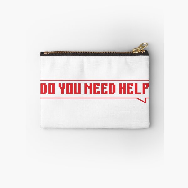 Item preview, DO YOU NEED HELP - red designed and sold by Univers Gifts.