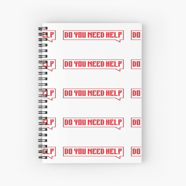 Item preview, DO YOU NEED HELP - red designed and sold by Univers Gifts.