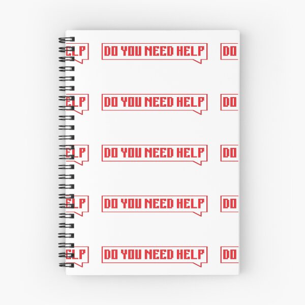 Item preview, DO YOU NEED HELP - red designed and sold by Univers Gifts.