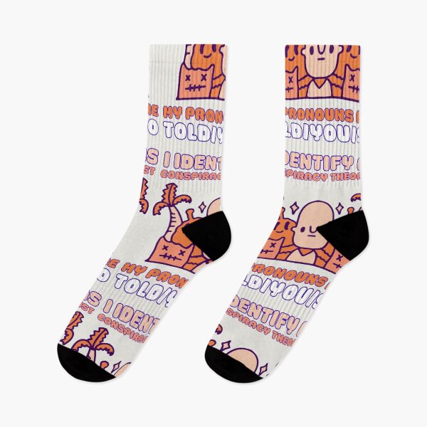 Item preview, I Identify As A Conspiracy Theorist My Pronouns Are Told You So Kawaii Ufo Design designed and sold by CandyDroidMerch.
