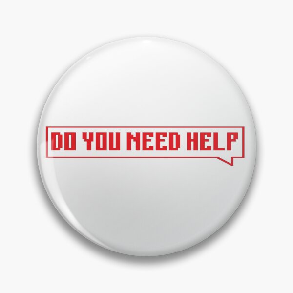 Item preview, DO YOU NEED HELP - red designed and sold by Univers Gifts.