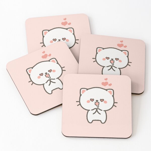 Item preview, Drooling In Love - Cute Little Cat designed and sold by HappyDoodlen.