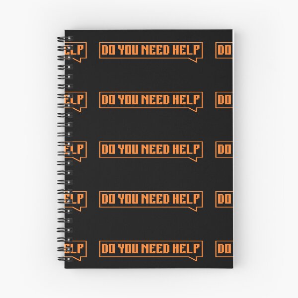 Item preview, DO YOU NEED HELP - orange designed and sold by Univers Gifts.