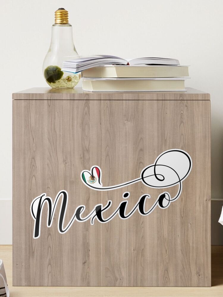 I Heart Mexico Script Design, Mexicanos Sticker for Sale by Celticana