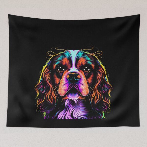 Item preview, Cavalier King Charles Spaniel Dog Colorful Paint Splash designed and sold by rafaeltto.