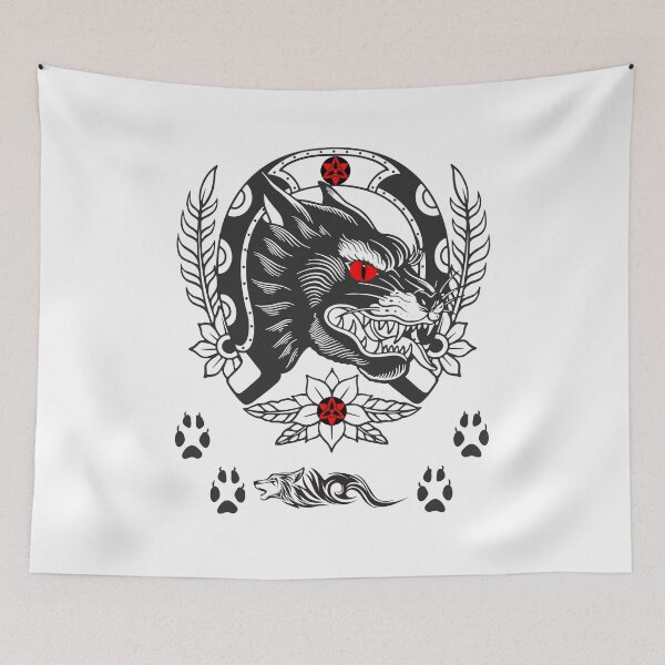 Item preview, The crazy red eyed wolf designed and sold by RonelM.