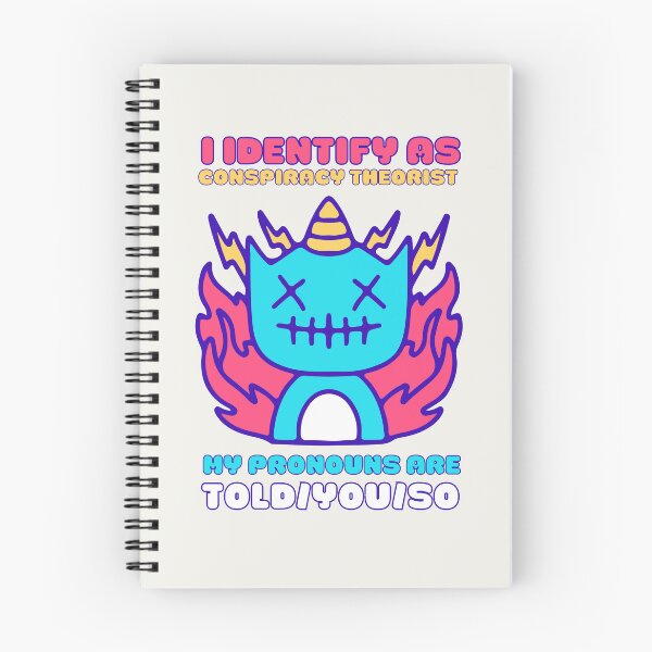 Item preview, I Identify As A Conspiracy Theorist My Pronouns Are Told You So Kawaii Ufo Design designed and sold by CandyDroidMerch.