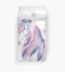 Snowy-Einhornillustration Bettbezug