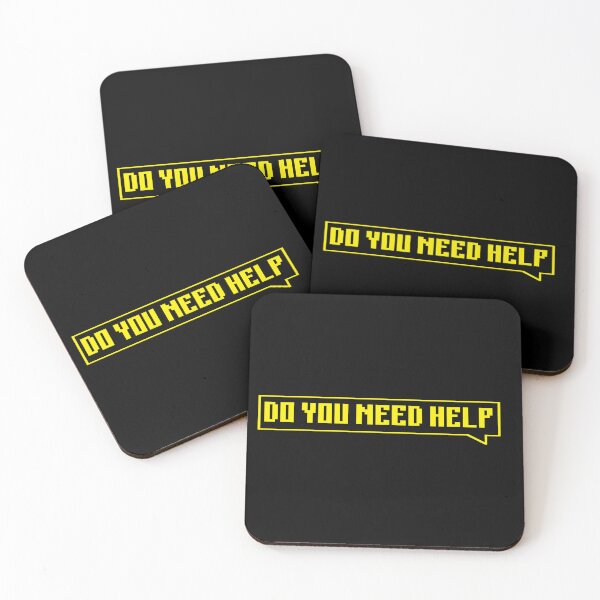Item preview, DO YOU NEED HELP - yellow designed and sold by Univers Gifts.