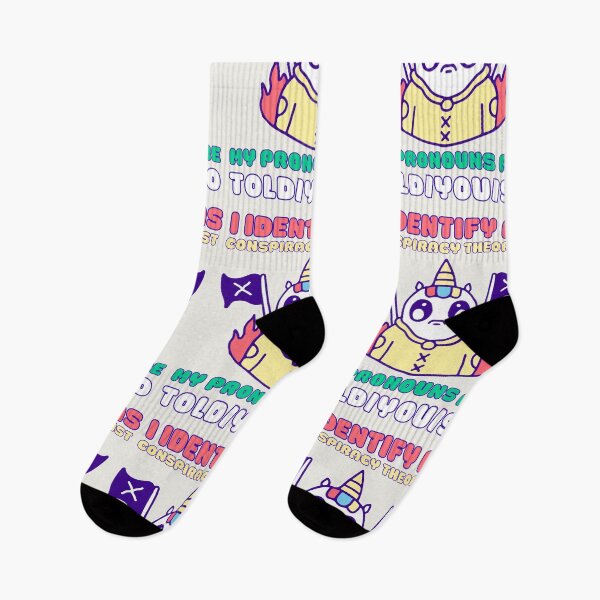 Item preview, I Identify As A Conspiracy Theorist My Pronouns Are Told You So Kawaii Ufo Design designed and sold by CandyDroidMerch.