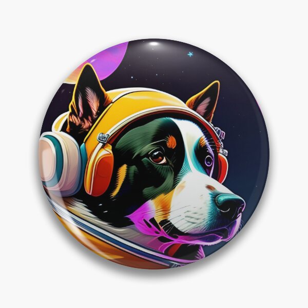 Item preview, Cool dog astronaut illustration in the space, colorful vibrant digital art 4 designed and sold by vishalraifx.