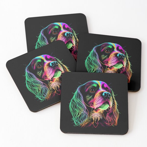 Item preview, Cavalier King Charles Spaniel Dog Colorful Paint Splash designed and sold by rafaeltto.