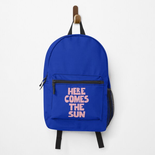 Item preview, Here Comes The Sun inspirational typography design by The Motivated Type in pink and blue designed and sold by MotivatedType.