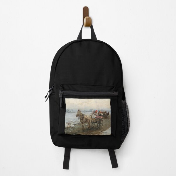 Item preview, Winter scenery - The coach journey by Alfred Wierusz-Kowalski designed and sold by AR-shop.