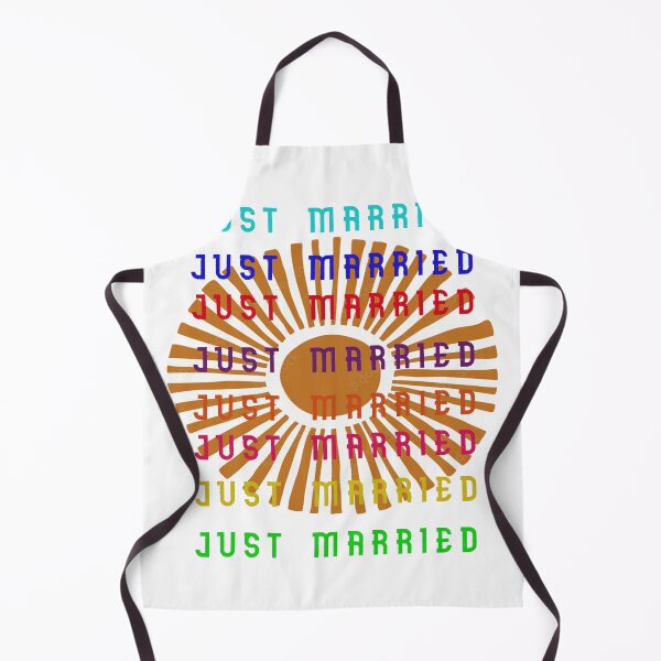 Item preview, Just Married T shirt with sunset background designed and sold by NesgwenSing.