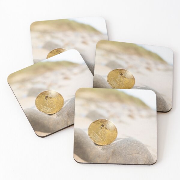 Item preview, Binance BNB crypto coin on the beach designed and sold by salarkoshop.
