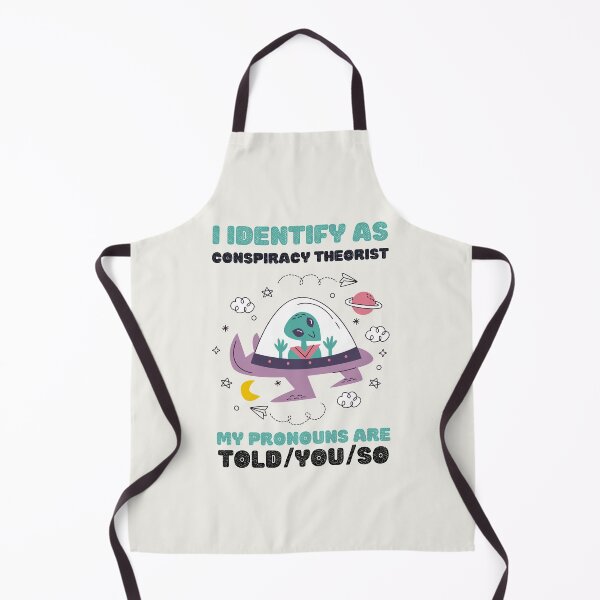 Item preview, I Identify As A Conspiracy Theorist My Pronouns Are Told You So Kawaii Ufo Alien Design designed and sold by CandyDroidMerch.