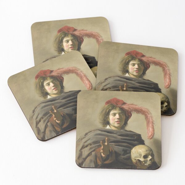 Item preview, Young Man with a Skull Vanitas by Frans Hals, 1628 designed and sold by Vintage Wall Art.