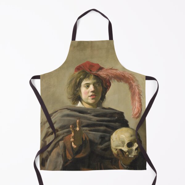 Artikelvorschau, Junger Mann mit einem Vanitas-Schädel von Frans Hals, 1628 entworfen und verkauft von Vintage Wall Art.
