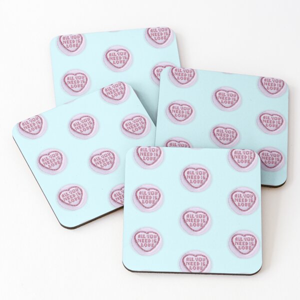 Aperçu de l'œuvre Retro Pixelated Love Hearts Candy | All You Need Is Love créée et vendue par 8BitTrip.