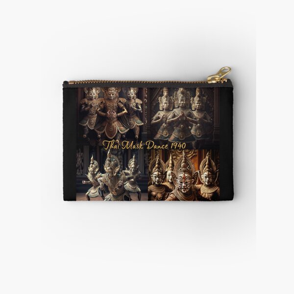 Item preview, Thai Mask Dance from the 1940's designed and sold by 3 CITIES.