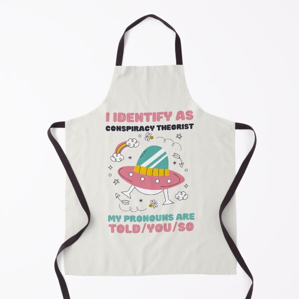 Item preview, I Identify As A Conspiracy Theorist My Pronouns Are Told You So Kawaii Ufo Alien Design designed and sold by CandyDroidMerch.