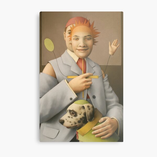 The Puppet Master and his Automaton Dog Metal Print