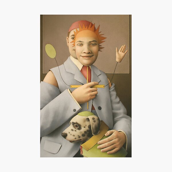 The Puppet Master and his Automaton Dog Photographic Print