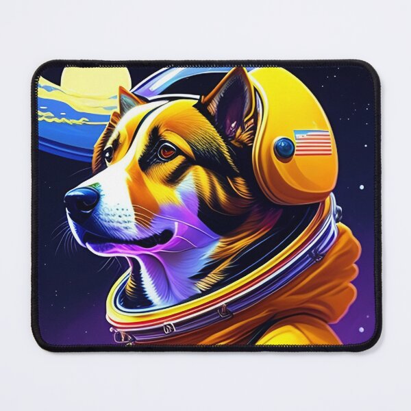 Item preview, Cool dog astronaut illustration in the space, colorful vibrant digital art 8 designed and sold by vishalraifx.