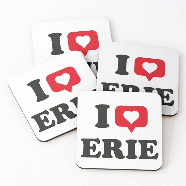 Item preview, I Love Erie, I Heart Erie, Hometown Erie, Pennsylvania designed and sold by Danylo Mikhnievych.