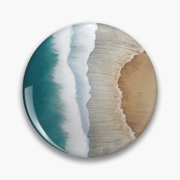 Item preview, Ocean waves crashing on the beach designed and sold by aiwrua.