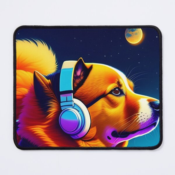Item preview, Cool dog astronaut illustration in the space, colorful vibrant digital art 9 designed and sold by vishalraifx.