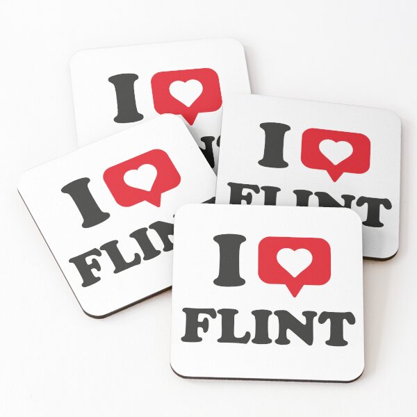 Item preview, I Love Flint, I Heart Flint, Hometown Flint, Michigan designed and sold by Danylo Mikhnievych.