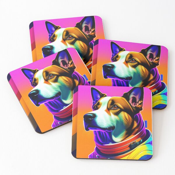 Item preview, Cool dog astronaut illustration in the space, colorful vibrant digital art 10 designed and sold by vishalraifx.