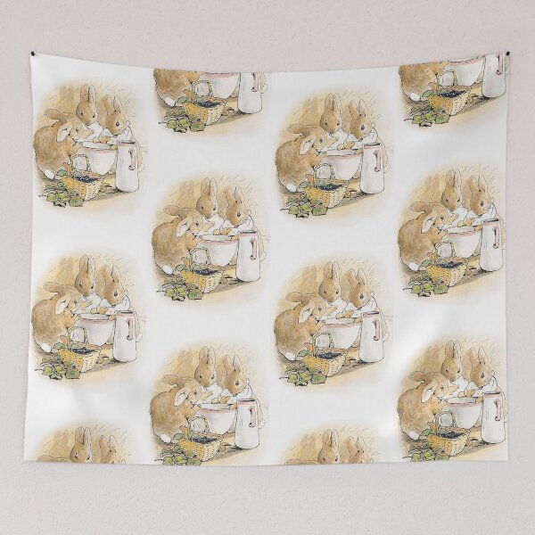 Item preview, The rabbit family having tea by Beatrix Potter designed and sold by Vintage Designs +.