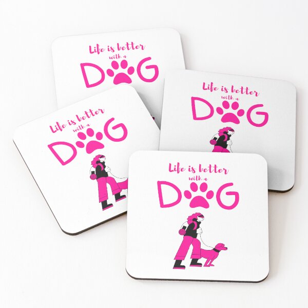 Item preview, LIFE IS BETTER WITH A DOG designed and sold by MOBASHI WORLD.