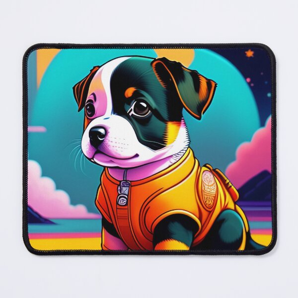 Item preview, Cool dog astronaut illustration in the space, colorful vibrant digital art 11 designed and sold by vishalraifx.