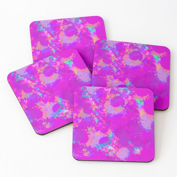 Item preview, Multicolor and Pink, Lilac and Purple Tones Splashes of Paint Pattern Design  designed and sold by theprintedclub.