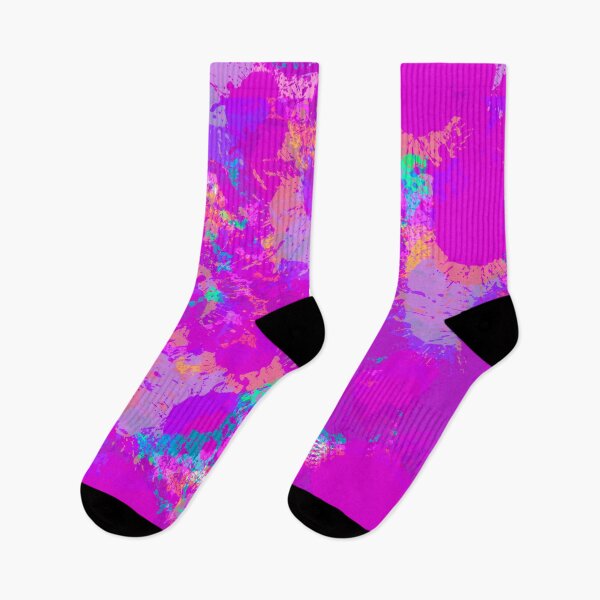 Item preview, Multicolor and Pink, Lilac and Purple Tones Splashes of Paint Pattern Design  designed and sold by theprintedclub.