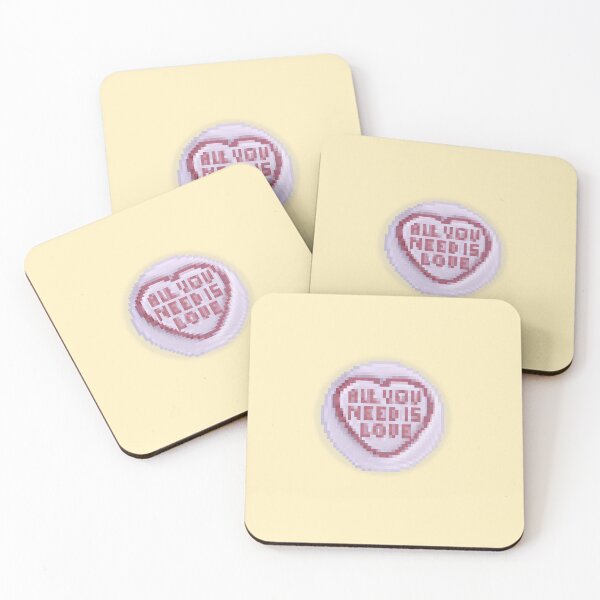 Item preview, Retro Pixelated Love Hearts Candy | All You Need Is Love designed and sold by 8BitTrip.