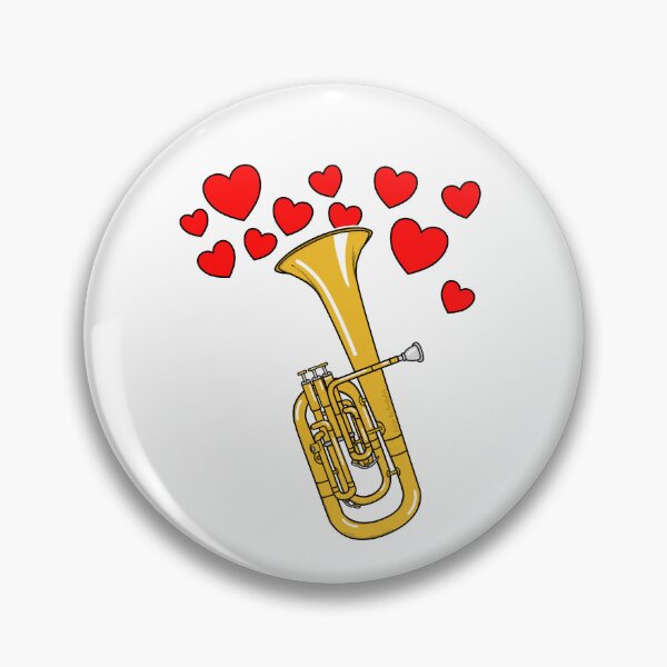 Item preview, Valentines Tenor Horn Teacher Brass Player Wedding Musician designed and sold by doodlerob.