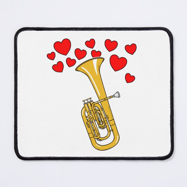 Item preview, Valentines Tenor Horn Teacher Brass Player Wedding Musician designed and sold by doodlerob.