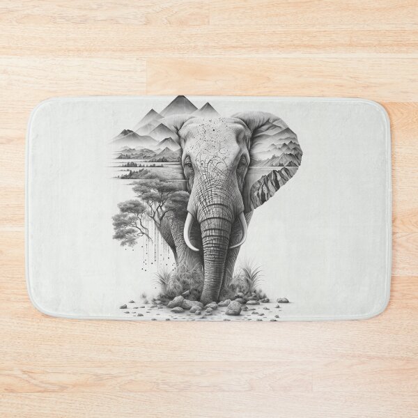 Item preview, Geometric Elephant designed and sold by SchellStation.