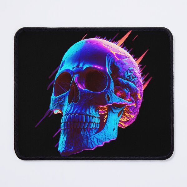 Item preview, Neon Lightning Skull designed and sold by ArtAT.