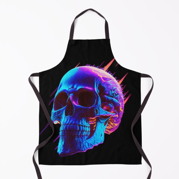 Item preview, Neon Lightning Skull designed and sold by ArtAT.